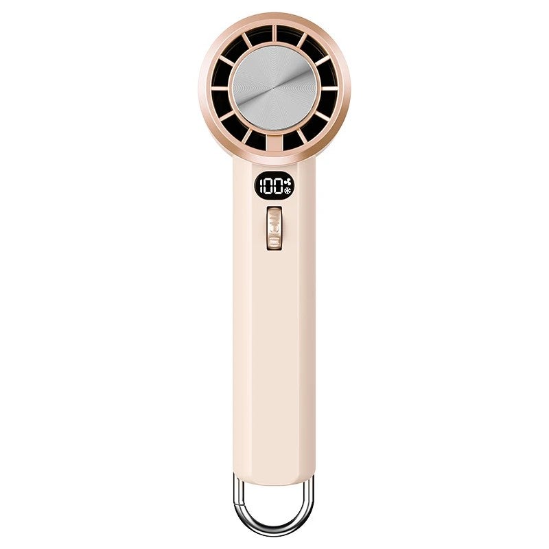 Bluejw Handheld Fan with LED Display & Flashlight - Portable Mini Fan, 3000mAh USB Rechargeable, Cold Compress, Handheld Flashlights Included - Image 1